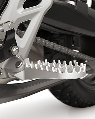 BMW Motorrad F 450 GS의 Enduro 풋 레스트와 변속 어시스턴트 Pro