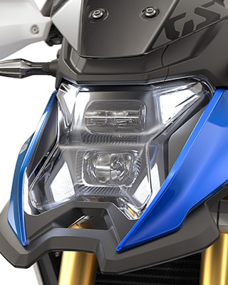 BMW Motorrad F 450 GS의 주간주행등이 있는 LED 헤드램프
