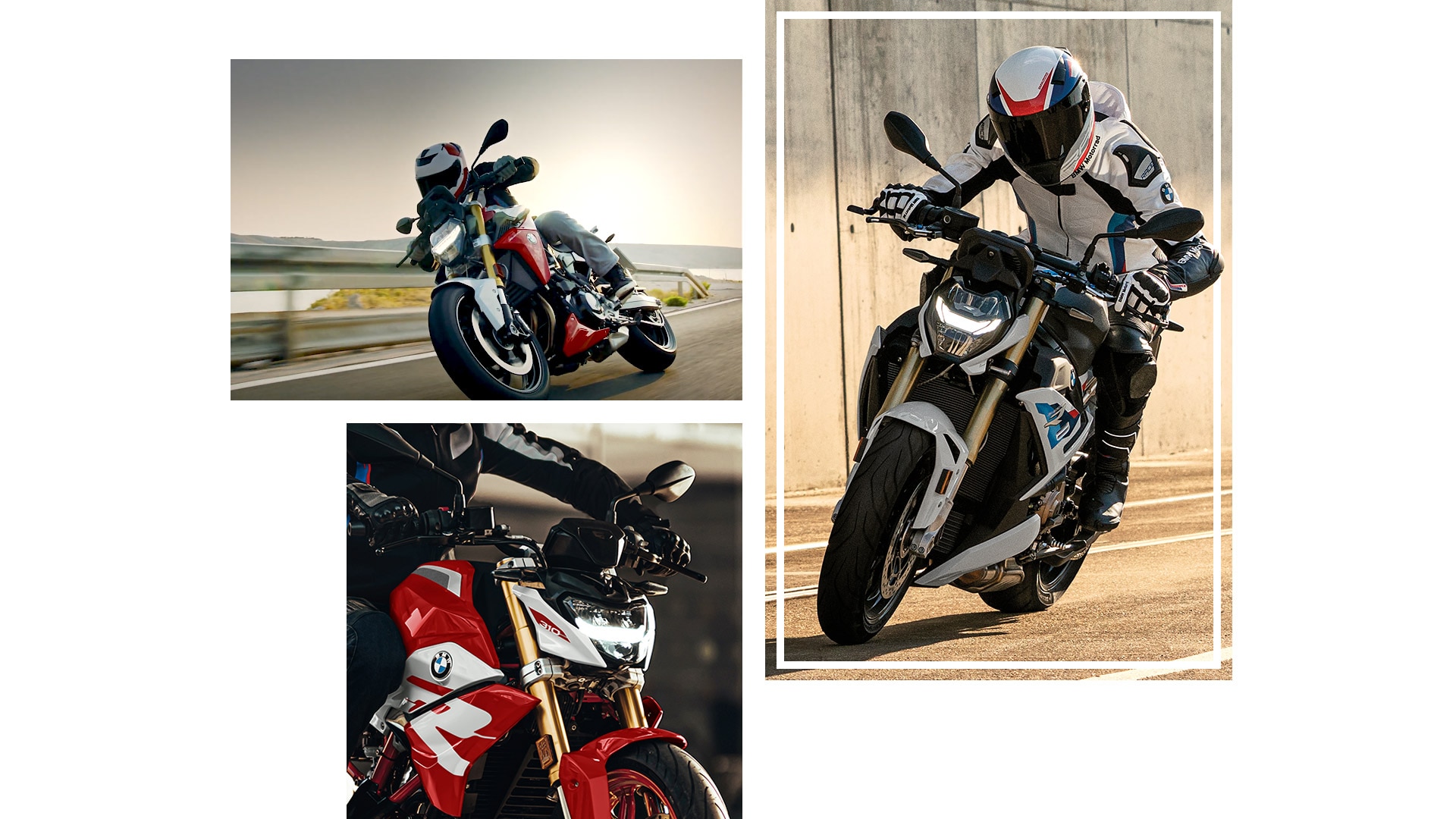 BMW Motorrad Roadster 모델 콜라쥬.