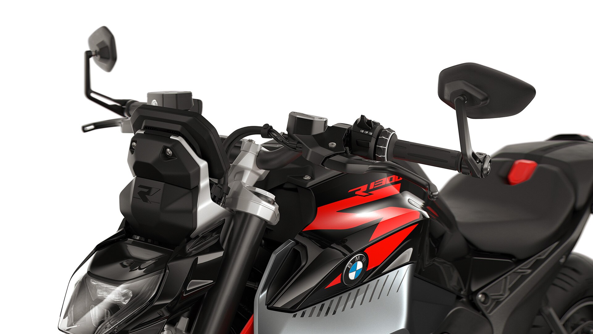 BMW Motorrad R 1300 R 모델의 핸들바 엔드 미러