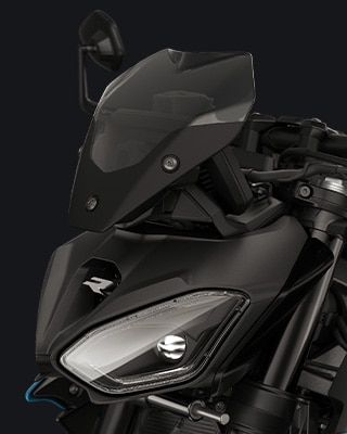 옵션으로 제공되고 틴팅 처리된 Sport 윈드 쉴드